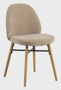 Bendt Eetkamerstoel 'Mehan' Chenille, kleur Beige