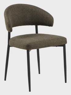 Bendt Eetkamerstoel 'Britney' Structuurstof, kleur Groen