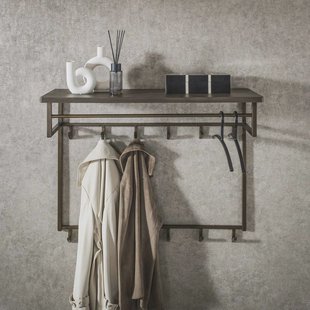 LifestyleFurn Kapstok 'Dishon' Antiek Brass, Met 12 haken