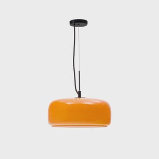 Kave Home Hanglamp 'Reig' 38cm, kleur Oranje