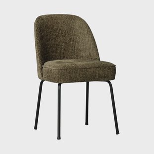 WOOOD Eetkamerstoel 'Vogue' Structure Velvet, kleur Bonsai