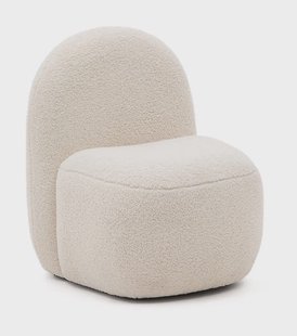 Kave Home Kinderfauteuil 'Bucky' Bouclé, kleur Wit
