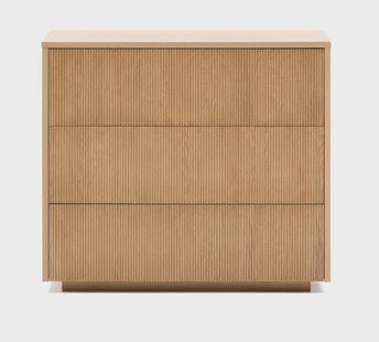 Kave Home Ladekast / Commode 'Helvine' Eiken, Met 3 laden