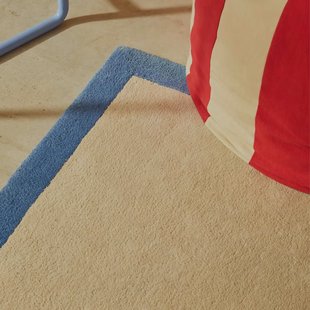 Kave Home Vloerkleed 'Nalim' 90 x 150cm, kleur Blauw