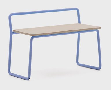 Kave Home Bankje 'Tinn' 75cm, kleur Blauw