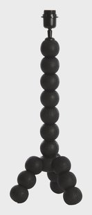 Light & Living Tafellamp 'Veglio' Mangohout, kleur Mat Zwart (excl. kap)