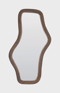 Light & Living Organische Spiegel 'Celano' Mangohout, 80 x 44cm, kleur Donkerbruin