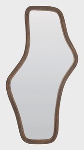 Light & Living Organische Spiegel 'Celano' Mangohout, 121 x 62cm, kleur Donkerbruin