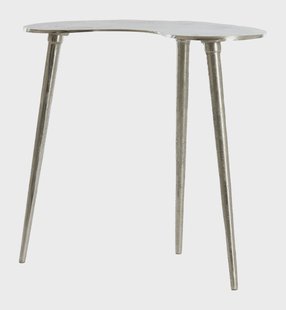 Light & Living Organische Bijzettafel 'Linos' 53 x 30cm, kleur Nikkel