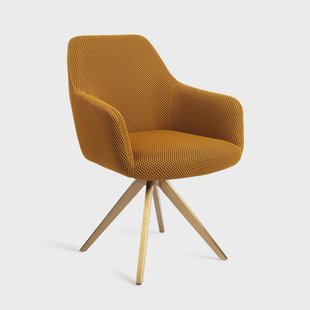 Jesper Home Eetkamerstoel 'Hiroo' Draaibaar, Turn Gold, kleur Groovy Garam