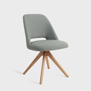 Jesper Home Eetkamerstoel 'Sasue' Draaibaar, Revolve Oak Natural, kleur Sure Azure