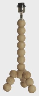 Light & Living Tafellamp 'Veglio' Mangohout, 40cm, kleur Naturel (excl. kap)