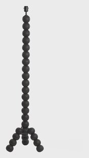 Light & Living Vloerlamp 'Veglio' Mangohout, 130cm, kleur Mat Zwart (excl. kap)