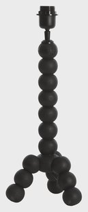 Light & Living Tafellamp 'Veglio' Mangohout, 40cm, kleur Mat Zwart (excl. kap)