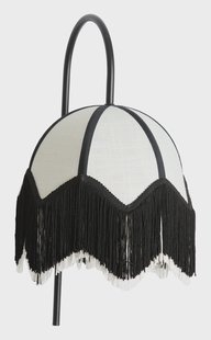 Light & Living Wandlamp 'Sulina' Linnen, kleur Wit/Zwart