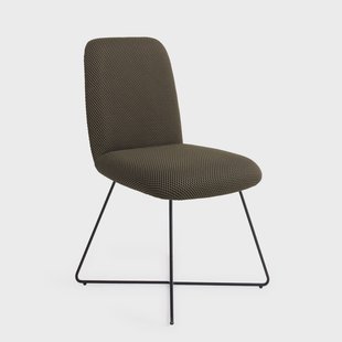 Jesper Home Eetkamerstoel 'Taiwa' Cross Black, kleur Jungle Jewel