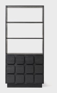 Jesper Home Opbergkast 'Sirkka' Mindihout, 193 x 92cm, kleur Zwart