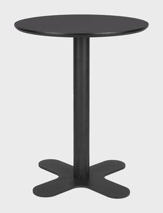 ZILT Ronde Bistrotafel 'Yusuf' 80cm, kleur Zwart