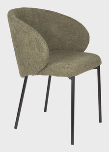 ZILT Eetkamerstoel 'Aoife' Chenille, kleur Groen