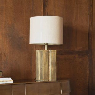 Dutchbone Tafellamp 'Roc' Linnen, 62cm hoog