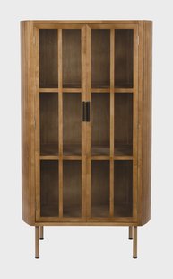 ZILT Vitrinekast 'Marlinda' Rubberhout, 140 x 80cm