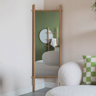 ZILT Staande Spiegel 'Ej' Eikenhout, 160 x 58cm, kleur Naturel