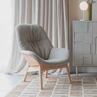 ZILT Fauteuil 'Latyra' Lederlook en stof