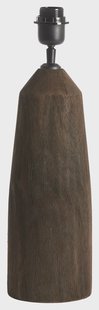 Light & Living Tafellamp 'Trapani' Mangohout, 35cm, kleur Mat Donkerbruin (excl. kap)