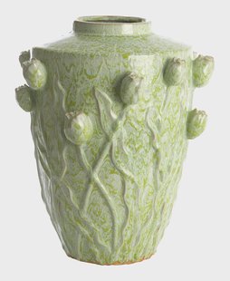 Light & Living Vaas 'Juana' Keramiek, 45cm, kleur Mintgroen