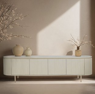 Livingfurn TV-meubel 'Patou' Mangohout, 210cm