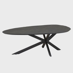 Tower Living Organische Salontafel 'Pianella' Mangohout, 130 x 80cm, kleur Zwart