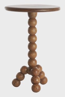 Light & Living Ronde Bijzettafel 'Veglio' Mangohout, kleur Bruin