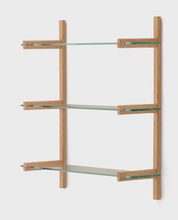 Kave Home Wandrek 'Sitra' Eikenhout en glas, 98 x 90cm