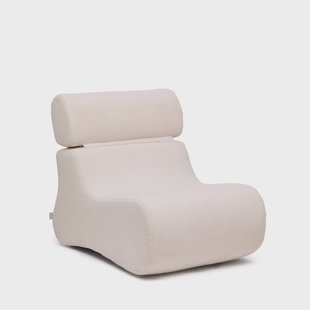 Kave Home Fauteuil 'Club' Bouclé, kleur Naturel