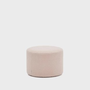 Kave Home Poef 'Kaeli' Bouclé, 60cm, kleur Roze