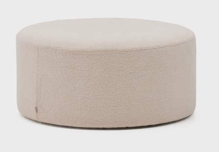 Kave Home Poef 'Kaeli' Bouclé, 90cm, kleur Roze