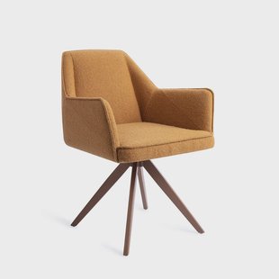 Jesper Home Draaibare Eetkamerstoel 'Tome' Turn Brown, kleur Masai Giraffe