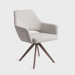 Jesper Home Draaibare Eetkamerstoel 'Yanai' Turn Brown, kleur Pigeon