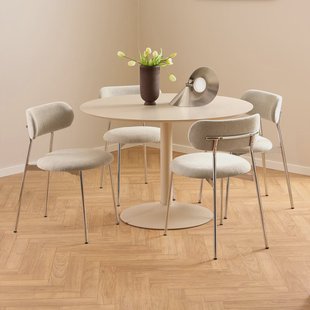 Bendt Ronde Eettafel 'Ibiza' 110cm, kleur Beige