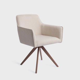 Jesper Home Draaibare Eetkamerstoel 'Hofu' Turn Brown, kleur Enoki