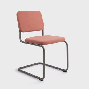 Jesper Home Eetkamerstoel 'Mugi' Olive Frame, kleur Coral Kiss