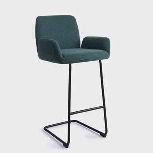 Jesper Home Barkruk 'Misaki' Arch Black, kleur Merry Mermaid (zithoogte 76cm)