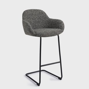 Jesper Home Barkruk 'Kushi' Arch Black, kleur Skyfall (zithoogte 78cm)