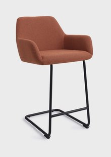 Jesper Home Barkruk 'Hiroo' Arch Black, kleur Hearth Harmony (zithoogte 66cm)