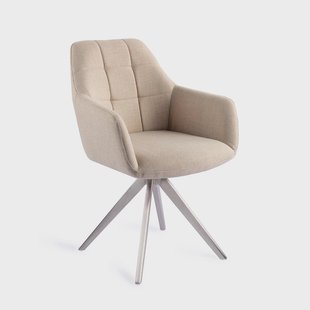 Jesper Home Draaibare Eetkamerstoel 'Noto' Turn Steel, kleur Overnight Oats