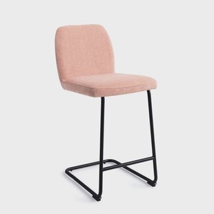 Jesper Home Barkruk 'Ikata' Arch Black, kleur Anemone (zithoogte 65cm)