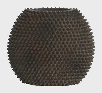 Light & Living Vaas 'Caldras' 27cm, kleur Bruin