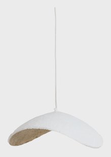 Light & Living Hanglamp 'Lonia' Papier Maché, 53cm, kleur Crème/Antiek Brons