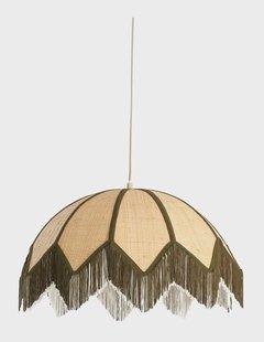 Light & Living Hanglamp 'Sulina' Raffia, 55cm, kleur Naturel/Groen