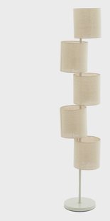Light & Living Vloerlamp 'Benigno' Linnen, 5-lamps